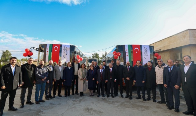 Büyükşehir'den Halep'e yeşil alan ve ulaşım desteği