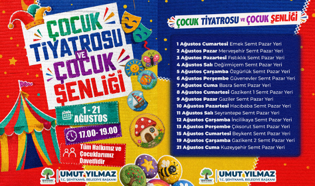 Şehitkamil'de Çocuk Şenliği Başlıyor