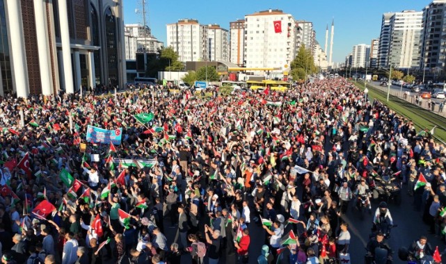 Şahinbey’den Filistin’de anlamlı destek yürüyüşü