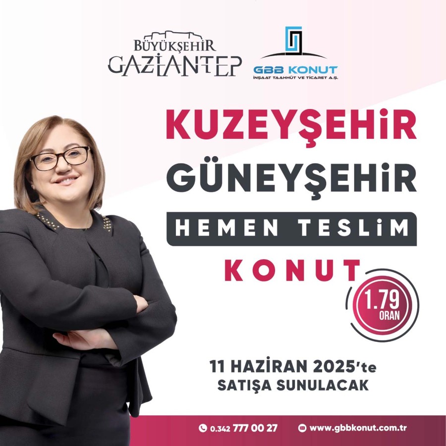 GBB Konut uygun ödeme koşullarıyla hemen teslim konutların satışına çıkıyor