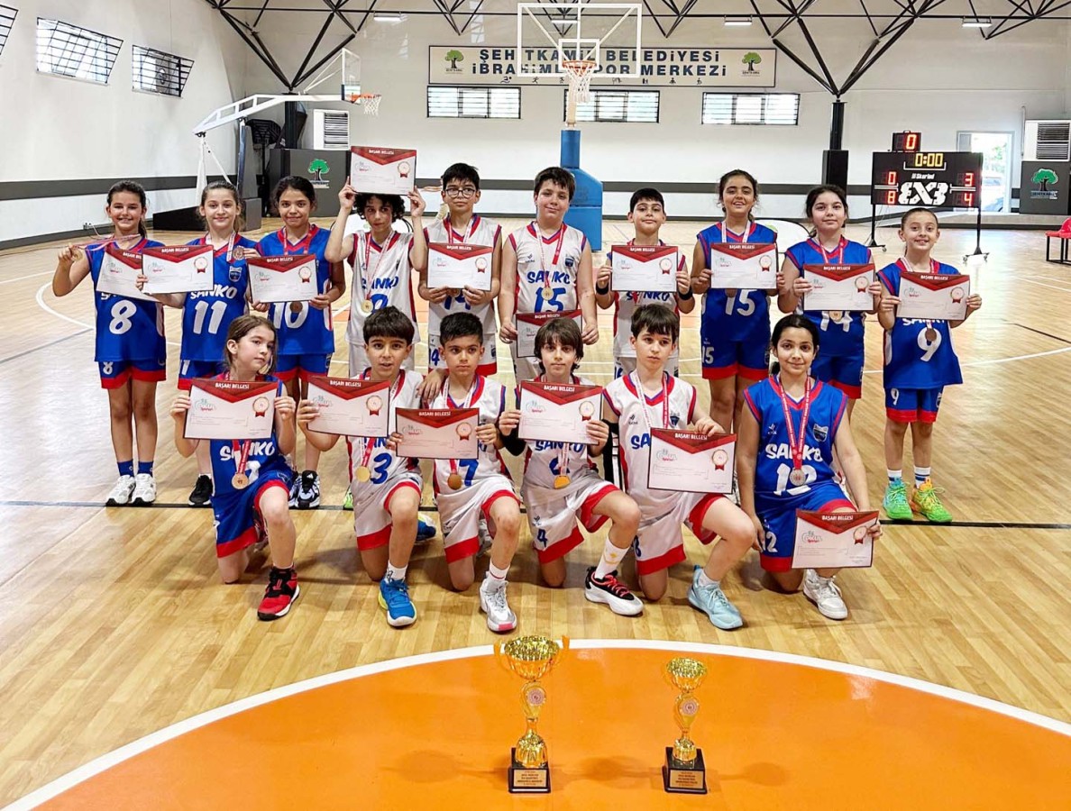 Sanko Okulları basketbolda şampiyon oldu;