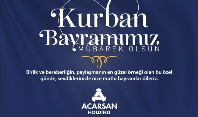 Acarsan Holding bayram ilanı