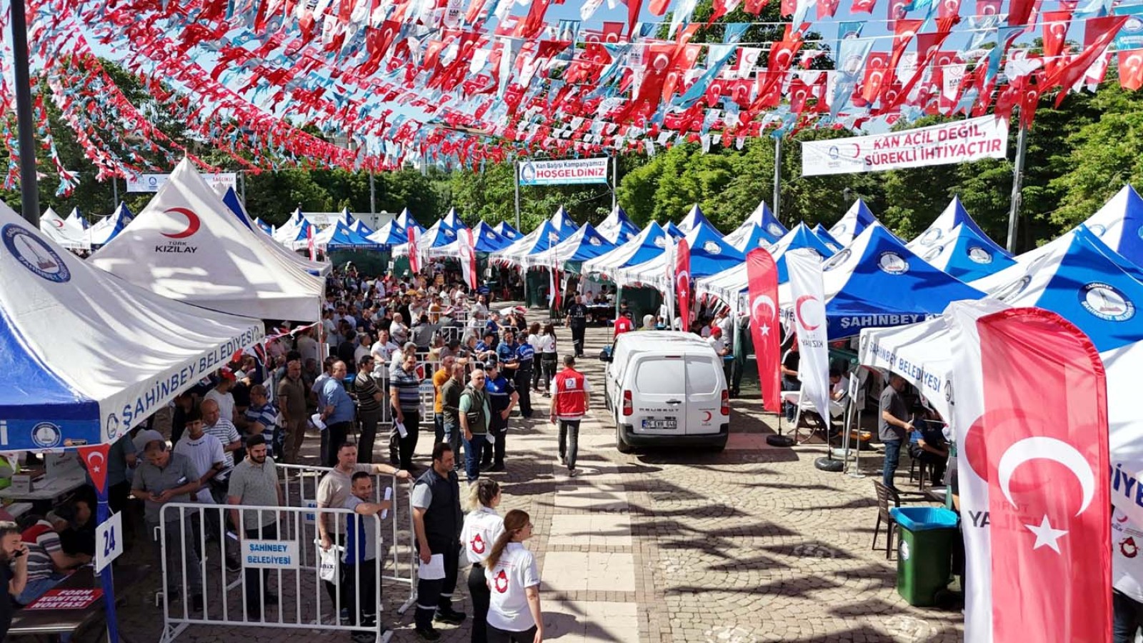 Gaziantep'te 2 günde 13625 ünite kan bağışı;