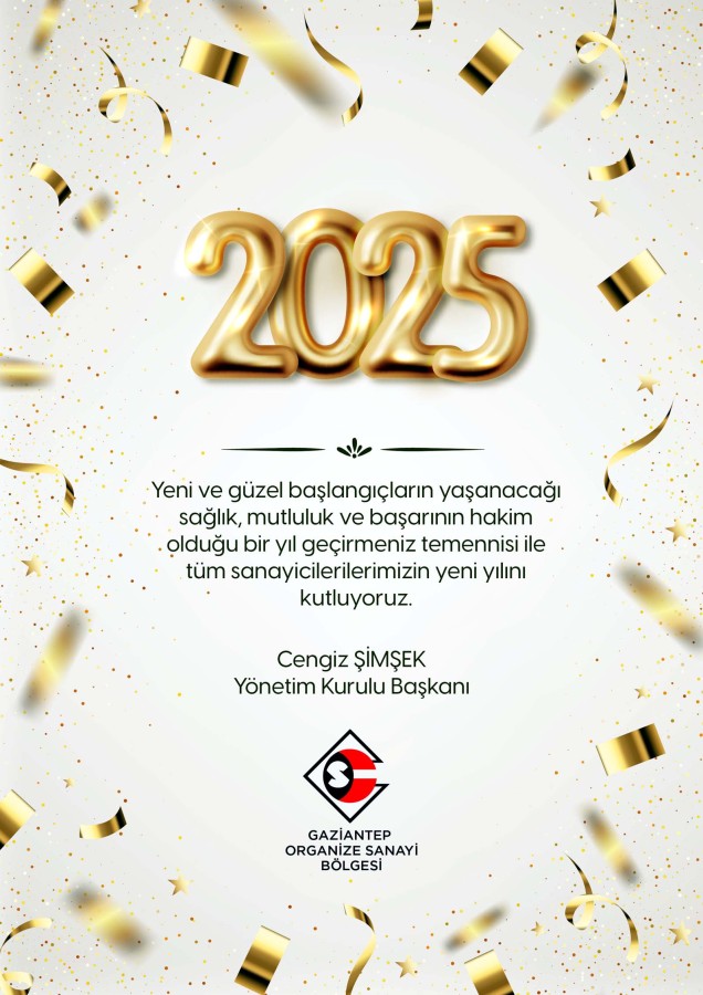 Gaziantep Organize Sanayi Bölgesi Yeni Yıl İlanı;