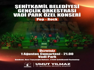 Şehitkamil Gençlik Orkestrası Vadi Park'ta Müzikseverlerle Buluşuyor