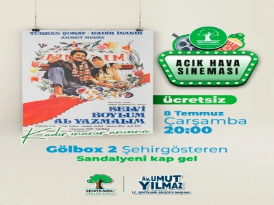 Şehitkamil'de Açık Hava Sinemaları Başlıyor
