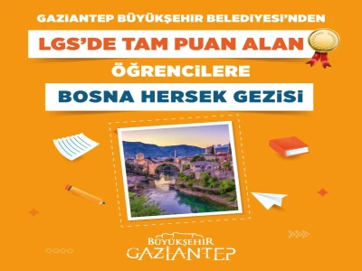 Gaziantep'in LGS Şampiyonu'na Bosna Hersek Ödülü