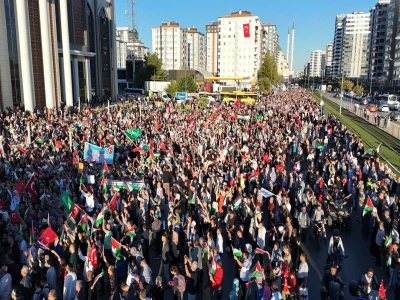 Şahinbey’den Filistin’de anlamlı destek yürüyüşü