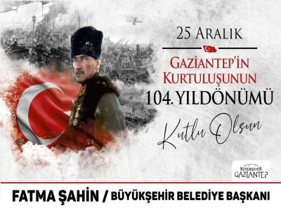 Gaziantep Büyükşehir Belediyesi'nden 25 Aralık Kutlaması