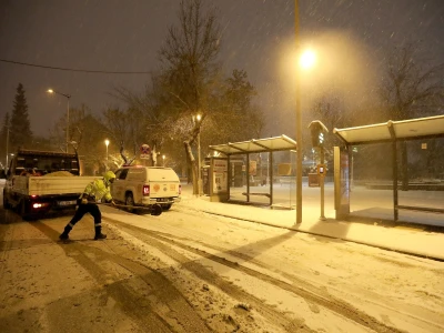 Yoğun Kar Yağışında Tüm Ekipler Sahada